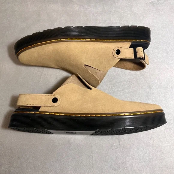 Dr Martens Men's Carlson Slingback Mule Savannah Tan Size 14 US NEW